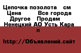 Цепочка позолота 50см › Цена ­ 50 - Все города Другое » Продам   . Ненецкий АО,Усть-Кара п.